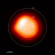 El descomunal tamaño de Betelgeuse comparado con el sol, los planetas del sistema solar y sus órbitas